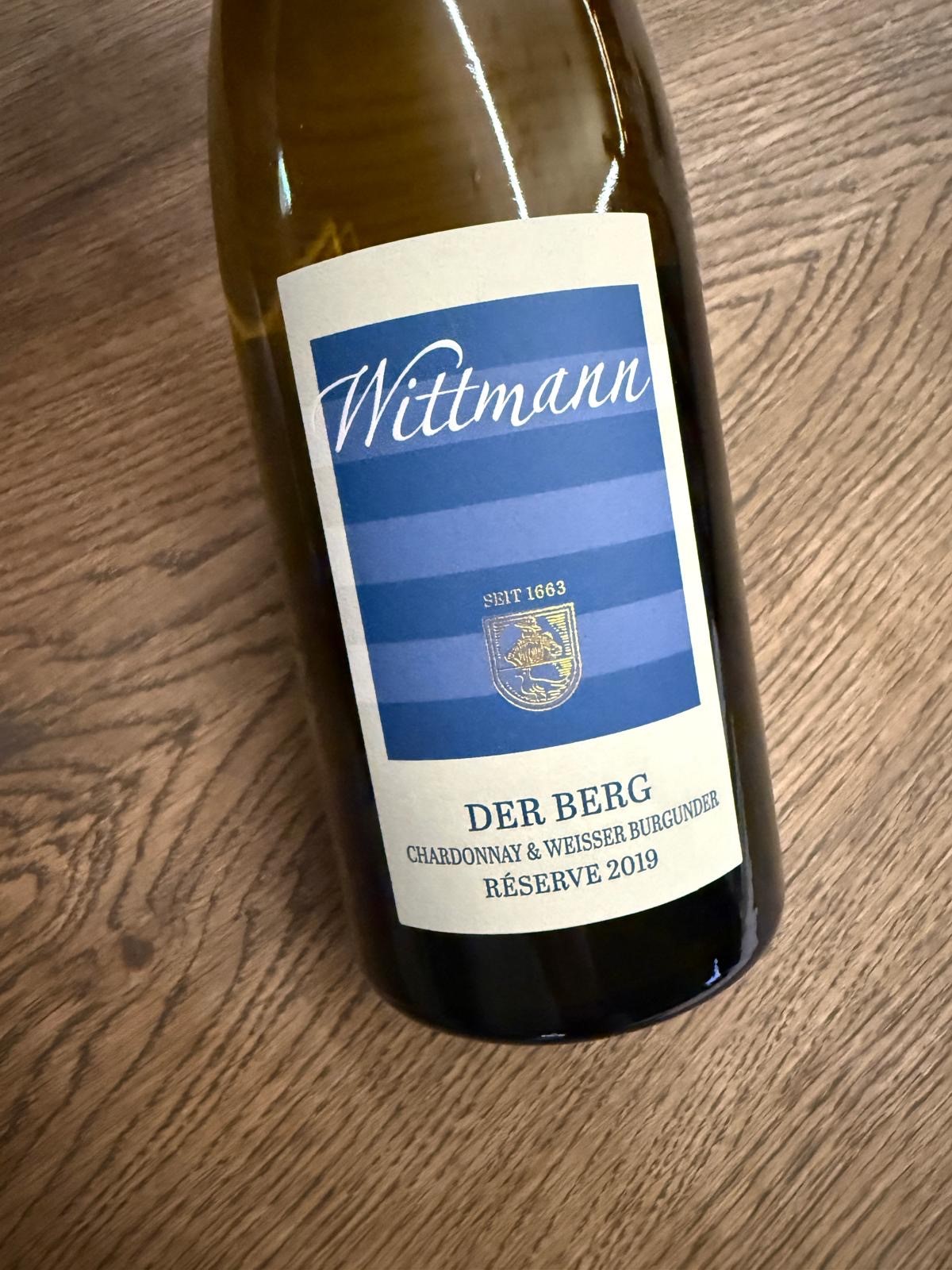 DER BERG CHARDONNAY UND WEISSER BURGUNDER TROCKEN RESERVE 2019 VOL 13